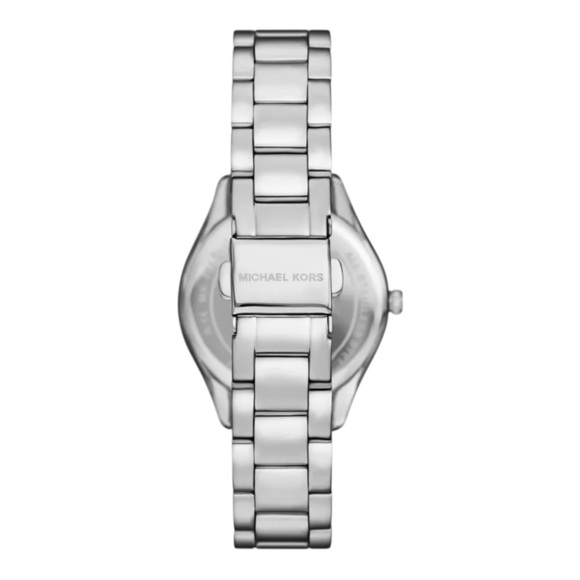 Michael Kors Women's Lauryn Three-Hand Stainless Steel Watch, Earrings and Neckl - Picture 3 of 6